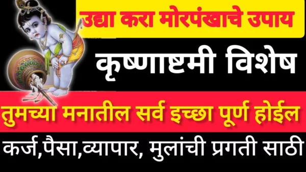 उद्या करा मोरपंखाचे उपाय कृष्णाष्टमी विशेष, तुमच्या मनातील सर्व इच्छा पूर्ण होईल..